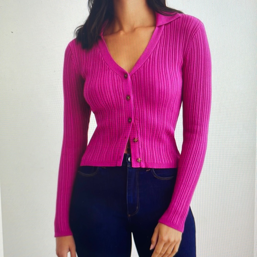 Dynamite Polo Cardigan